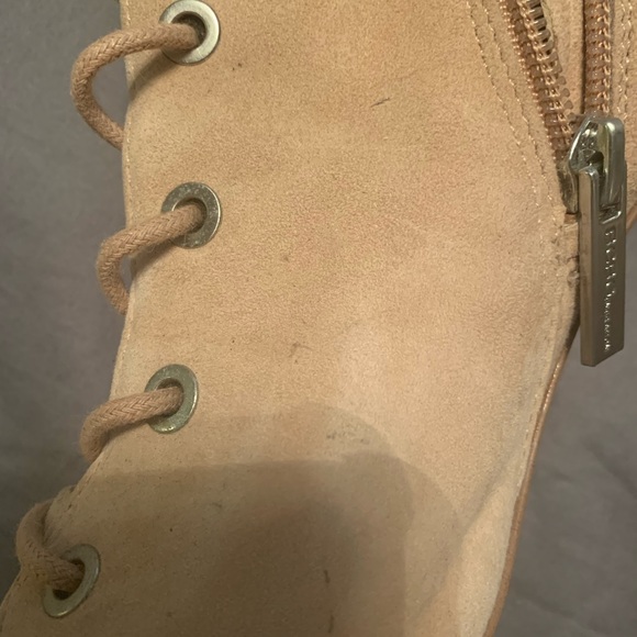 BCBG Tan Suede Ankle Booties - Picture 2 of 6